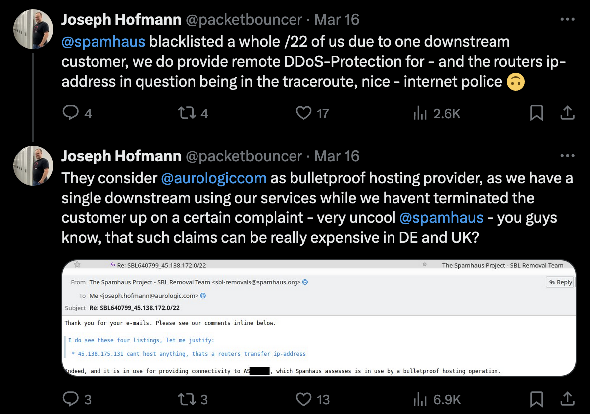 a server admin venting about
        spamhaus